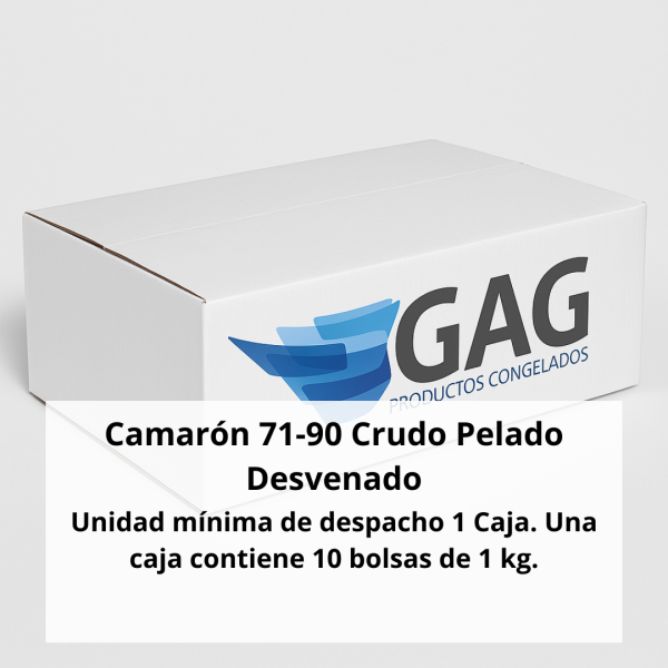 Camarón 71-90 Crudo Pelado Desvenado - Imagen 2