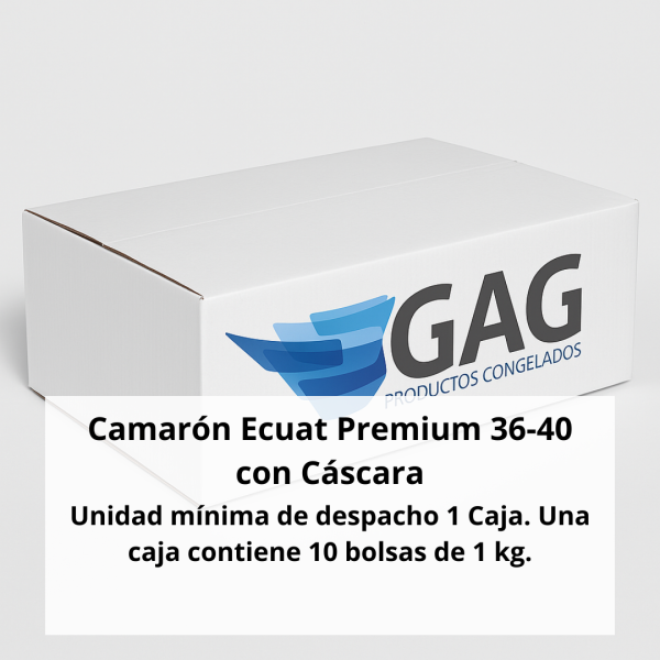 Camarón Ecuat Premium 36-40 con Cáscara - Imagen 2