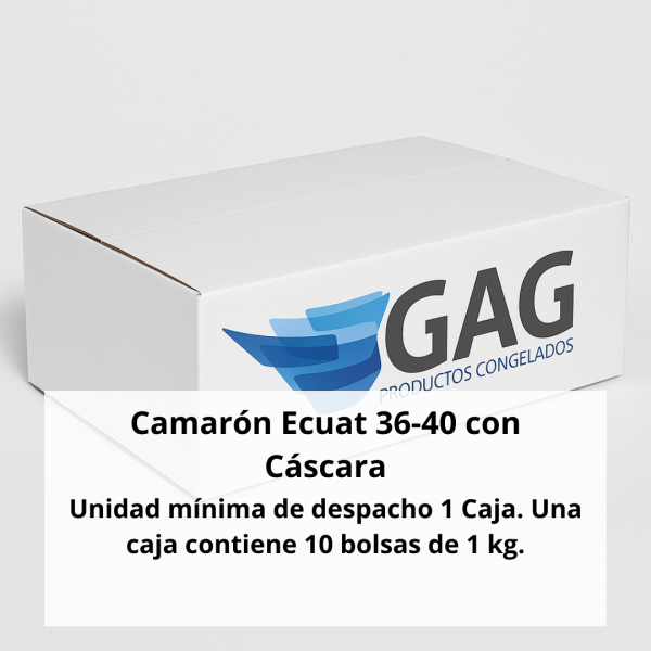 Camarón Ecuat 36-40 con Cáscara - Imagen 2